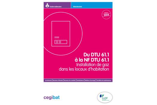Vignette Aide-mémoire du DTU 61.1au NF DTU 61.1