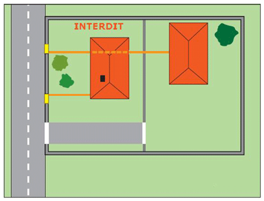 Tuyauterie gaz placée sous une habitation individuelle non desservie par cette installation