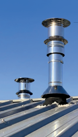 Conçu pour le logement collectif neuf ou en rénovation, ce système assure le raccordement collectif de chaudières à très haute performance énergétique type C9 ou C15, en garantissant une étanchéité totale et une réduction du diamètre extérieur du conduit.