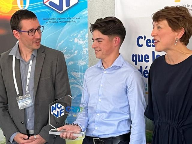 Trystan Guehenneux, lauréat du prix AIVCF/GRDF Jeune Bac+2+3 2022