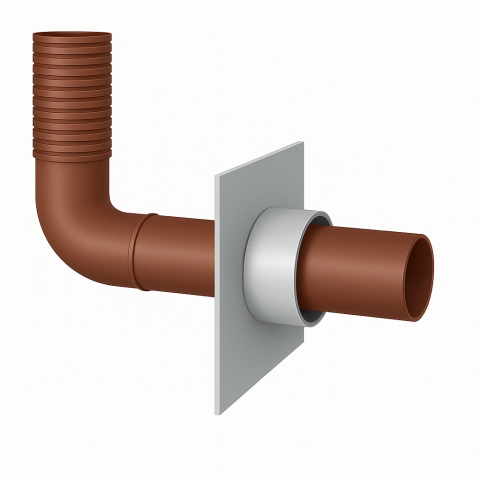 L’étanchéité est garantie par un thermosoudage sans joint du coude et des flexibles.