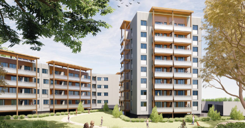 Le projet de  rénovation de l’ensemble  Grésivaudan 2,  à Montmélian (73), selon  le procédé EnergieSprong.