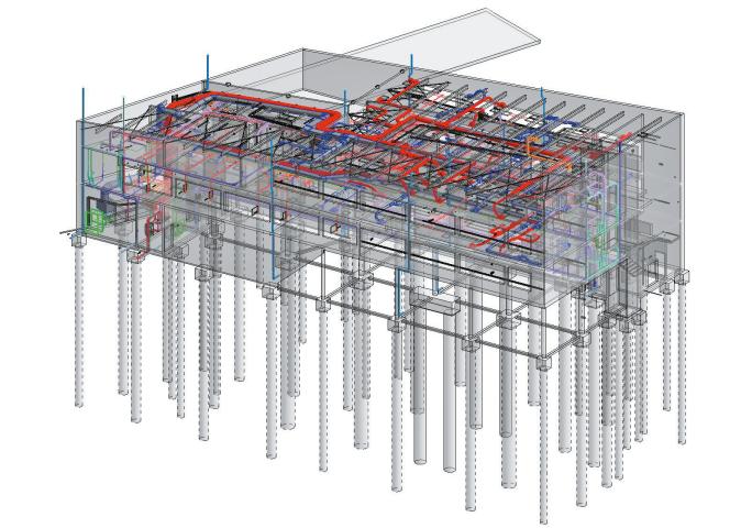 Plan du campus de Charleville (08) réalisé en BIM avec le logiciel Revit