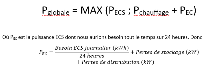 Formule de puissance d'installation