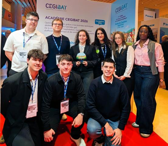 Les lauréats de l'édition 2026 sur le stand de Cegibat