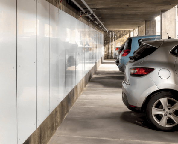 Les 145 panneaux géothermiques installés dans le parking couvrent 30 % des besoins en ECS de cet immeuble de 72 appartements.