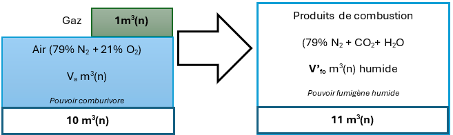 Figure 1 : Combustion stœchiométrique