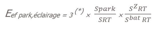 Calculs des consommations d'éclairage des parkings