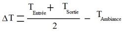 Équation - régime de température