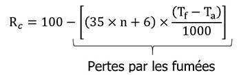 rendement de combustion