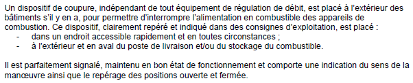 Point 2.13 de l’annexe I de l’arrêté du 3 août 2018 modifié