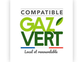 Mention gaz vert - etiquette compatible