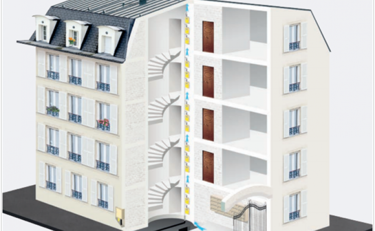 Conduite d’immeuble et conduite montante (CICM) dans un immeuble existant