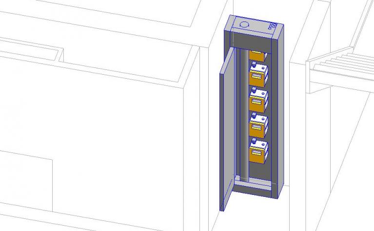Objet BIM générique gaz - Gaine conduite montante gaz