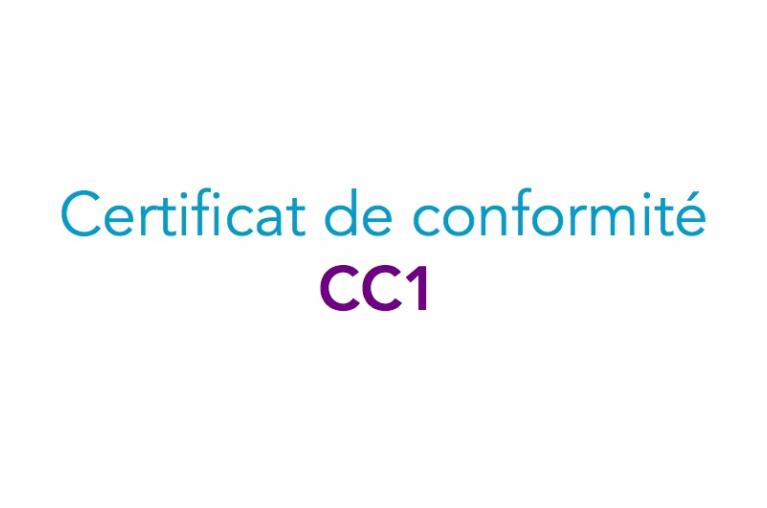 Certificats de conformité modèle 1 - CC1