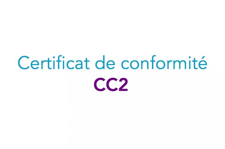 Certificats de conformité modèle 2 - CC2