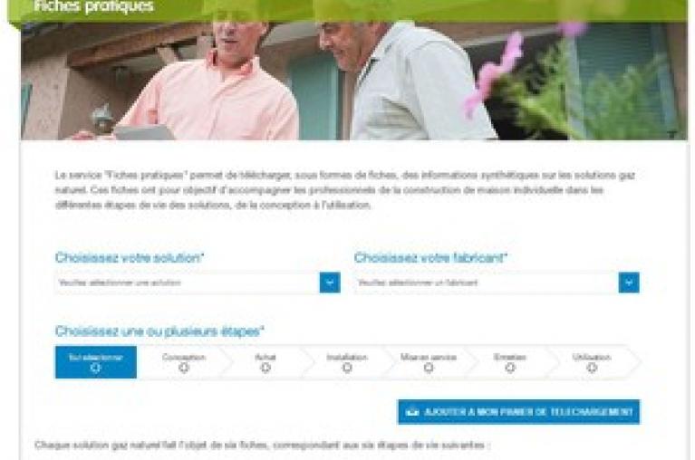 Fiches pratiques des solutions gaz en maison
