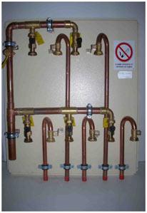Figure 2 : Nourrice préfabriquée 5 compteurs