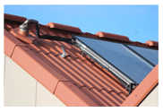Contre-pente sur une installation solaire