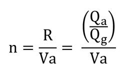 Facteur d’air (n)