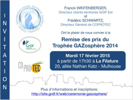 Trophée GAZopshère 2014 - coupon invitation Trophée GAZopshère 2014 - coupon invitation