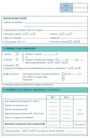 Exemple d'une fiche de diagnostic d’un conduit de fumée