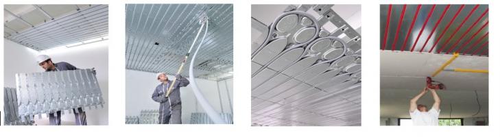 Exemples d’installation du plafond (Source : Innovert)