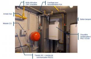 Haguenau – Installation hydraulique présente en chaufferie - CEGIBAT