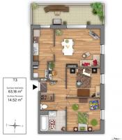 Plan caserne mangin T3 - Cegibat